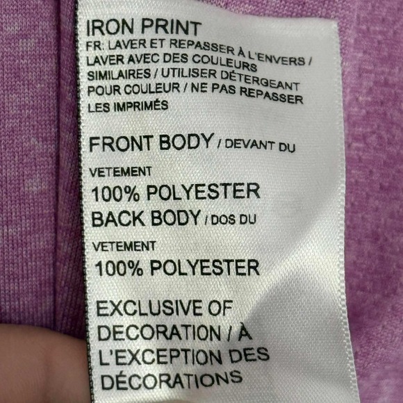 Puma V-Neck Active T-Shirt Wild Berry Heather Athletic Top Large‎ - Picture 5 of 8